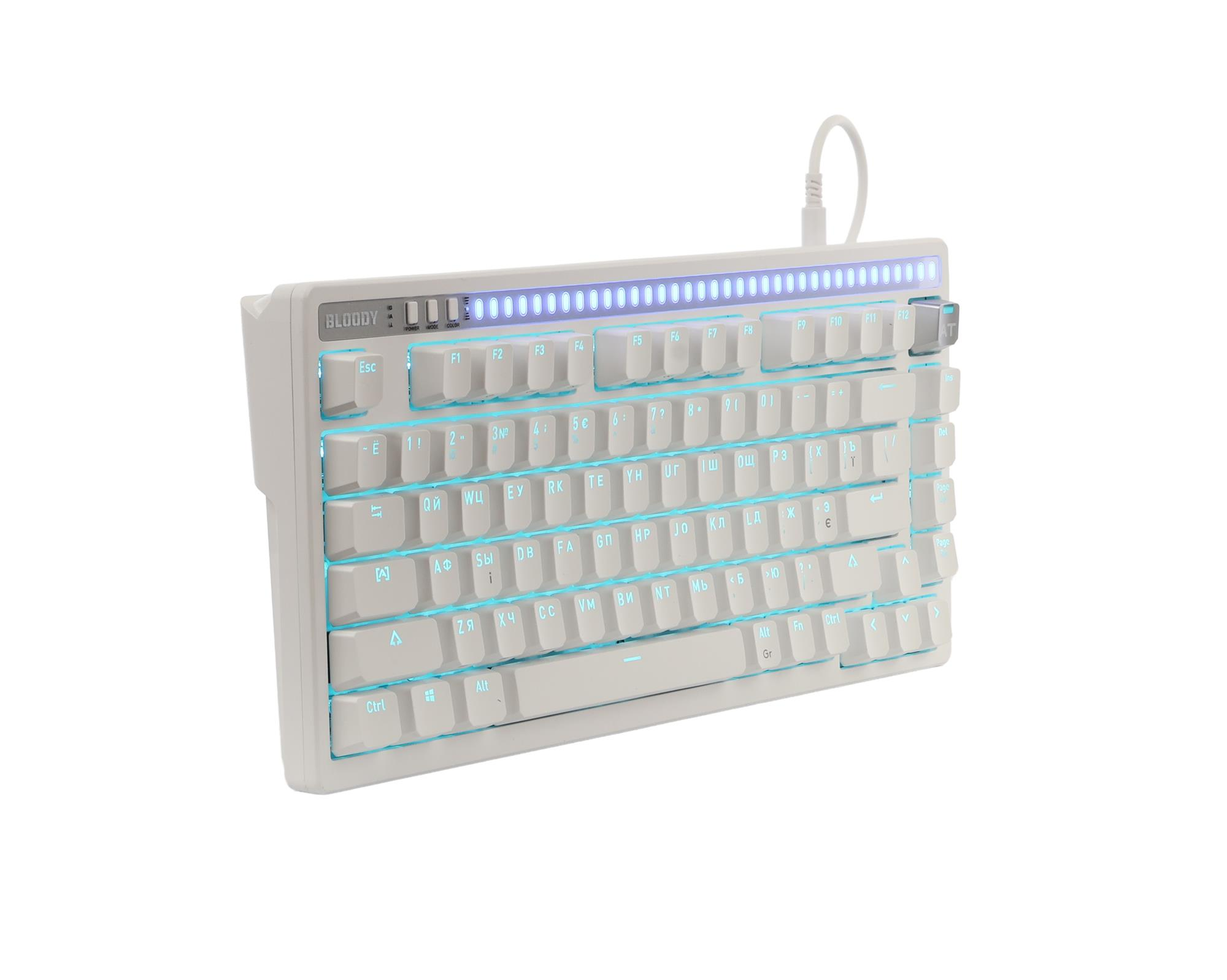 Клавіатура Bloody AT75 White