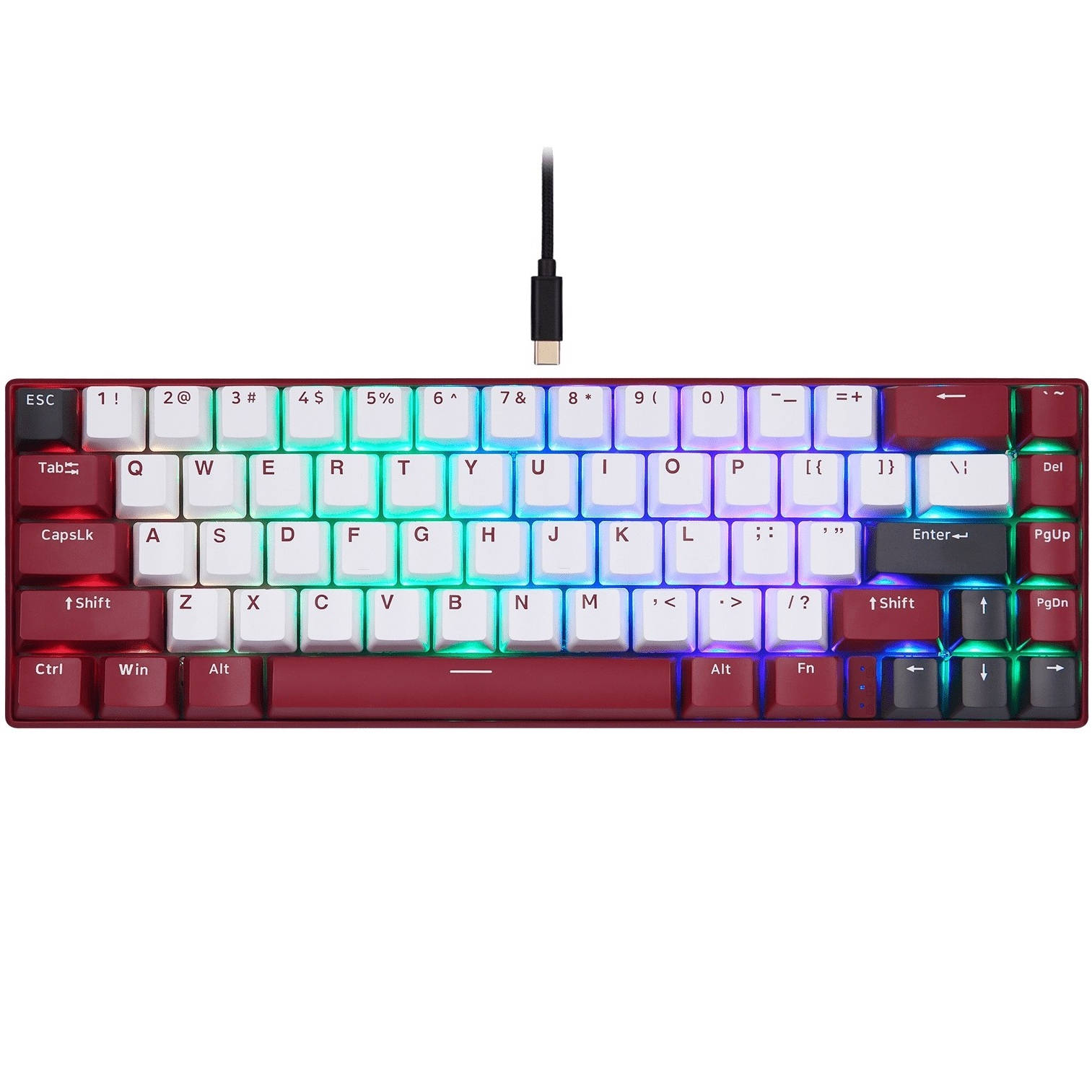 Клавіатура бездротова Keychron Q1 Ultra Keychron Red Switch Black RGB (Q1U-M1-UA)