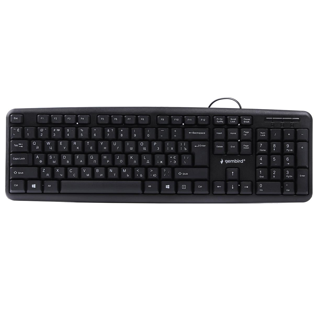 Клавіатура Gembird KB-U-103-UA Ukr Black